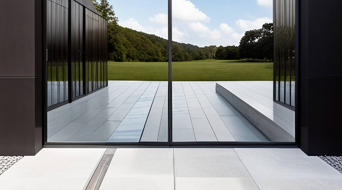 mirror film on house image