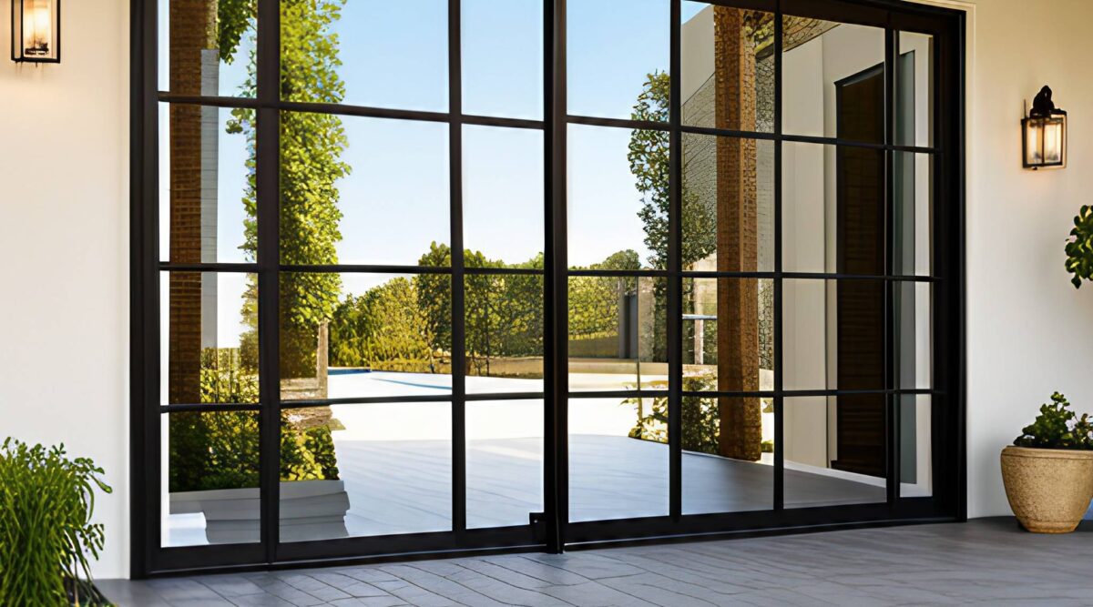 mirror film on house image