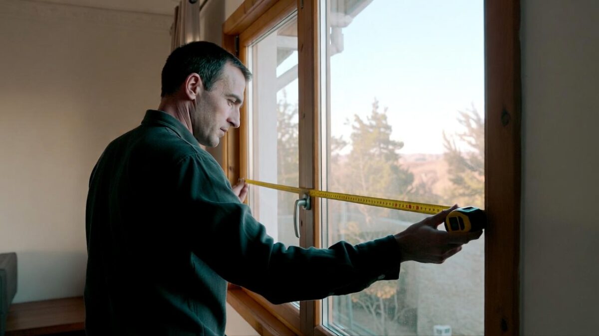 person measuring window image